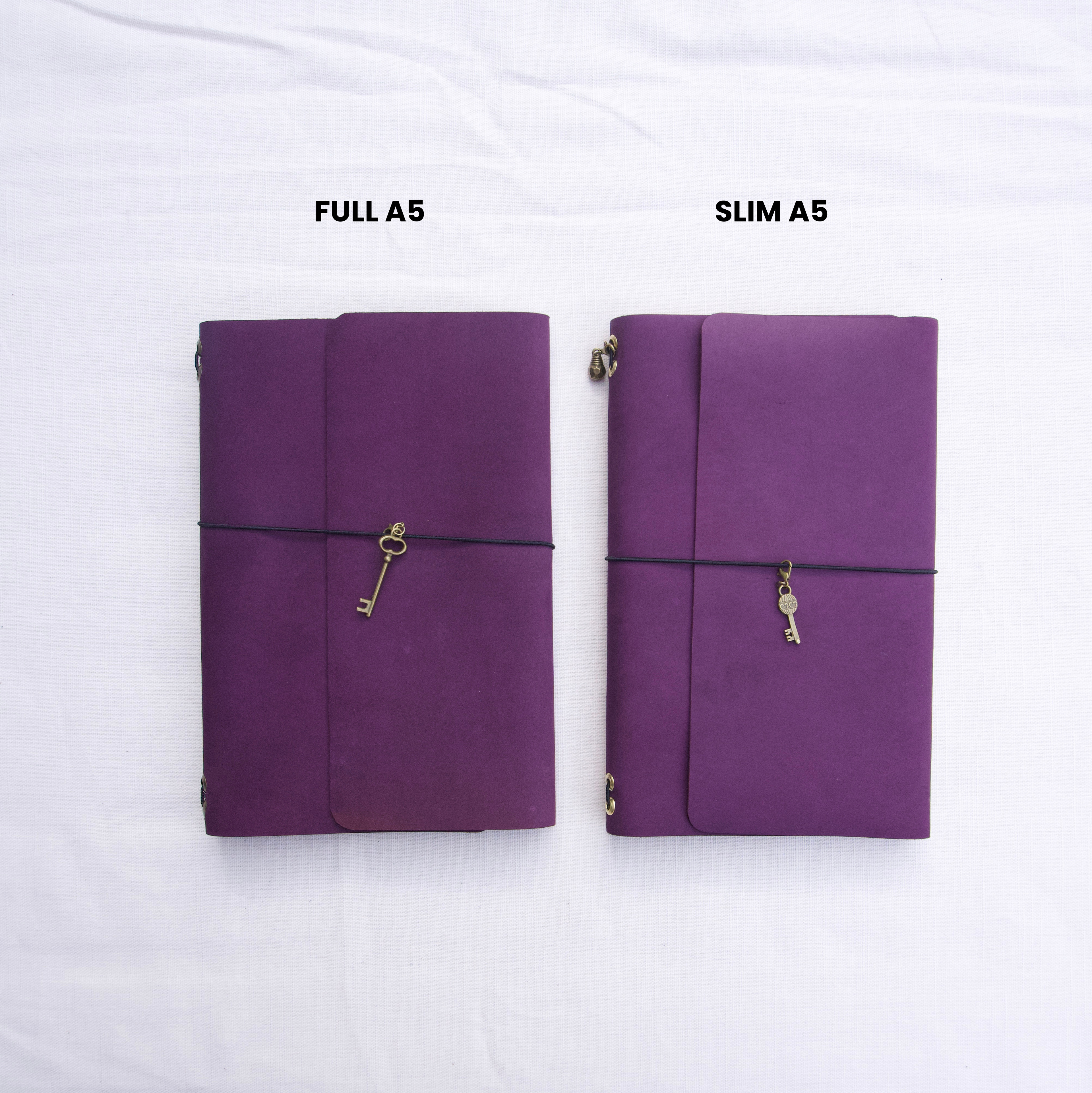 Slim A5 Leather Journal Set (Moleskine notebook)