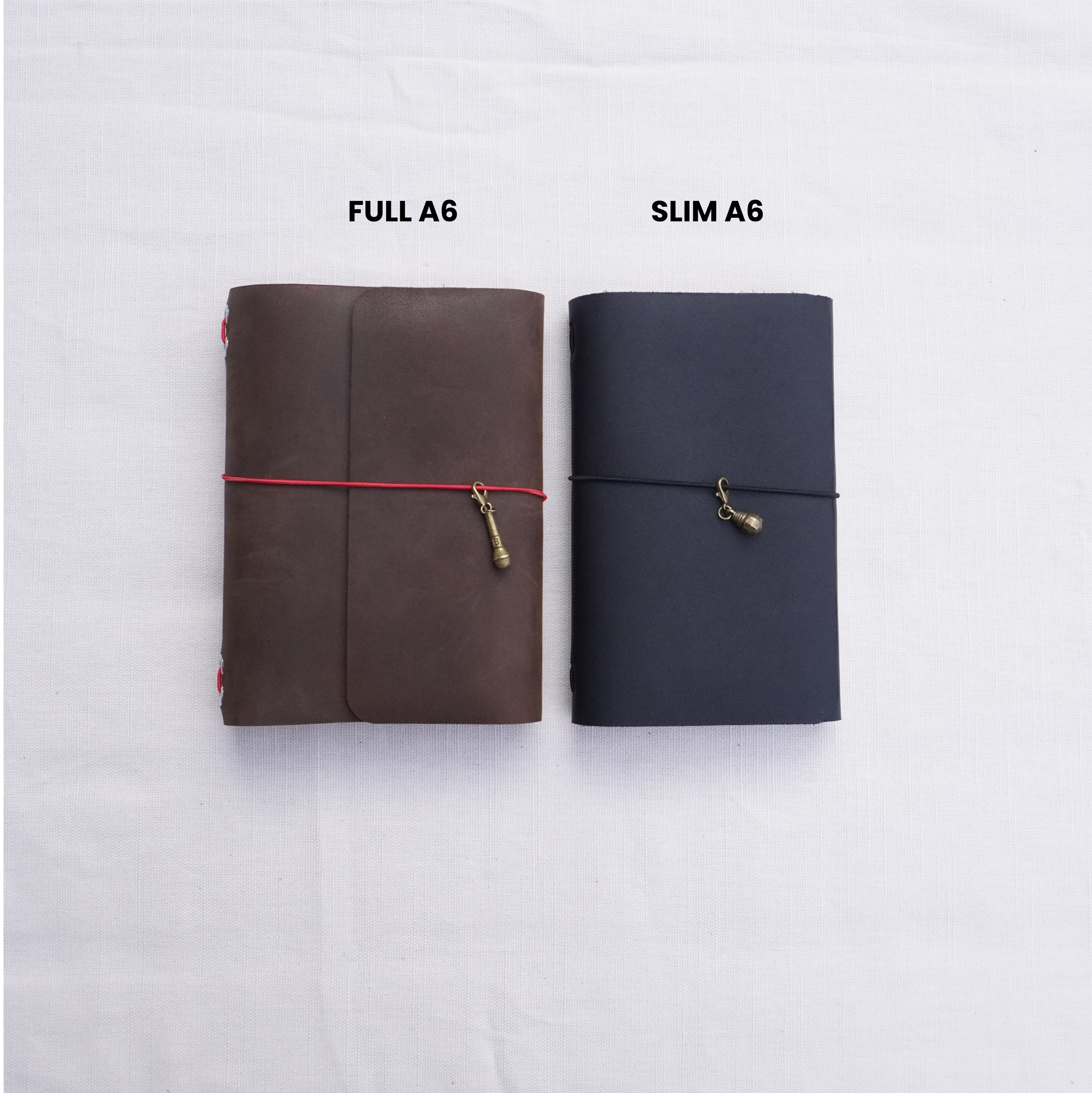 Slim A6 Leather Journal Set (Moleskine Pocket notebook)