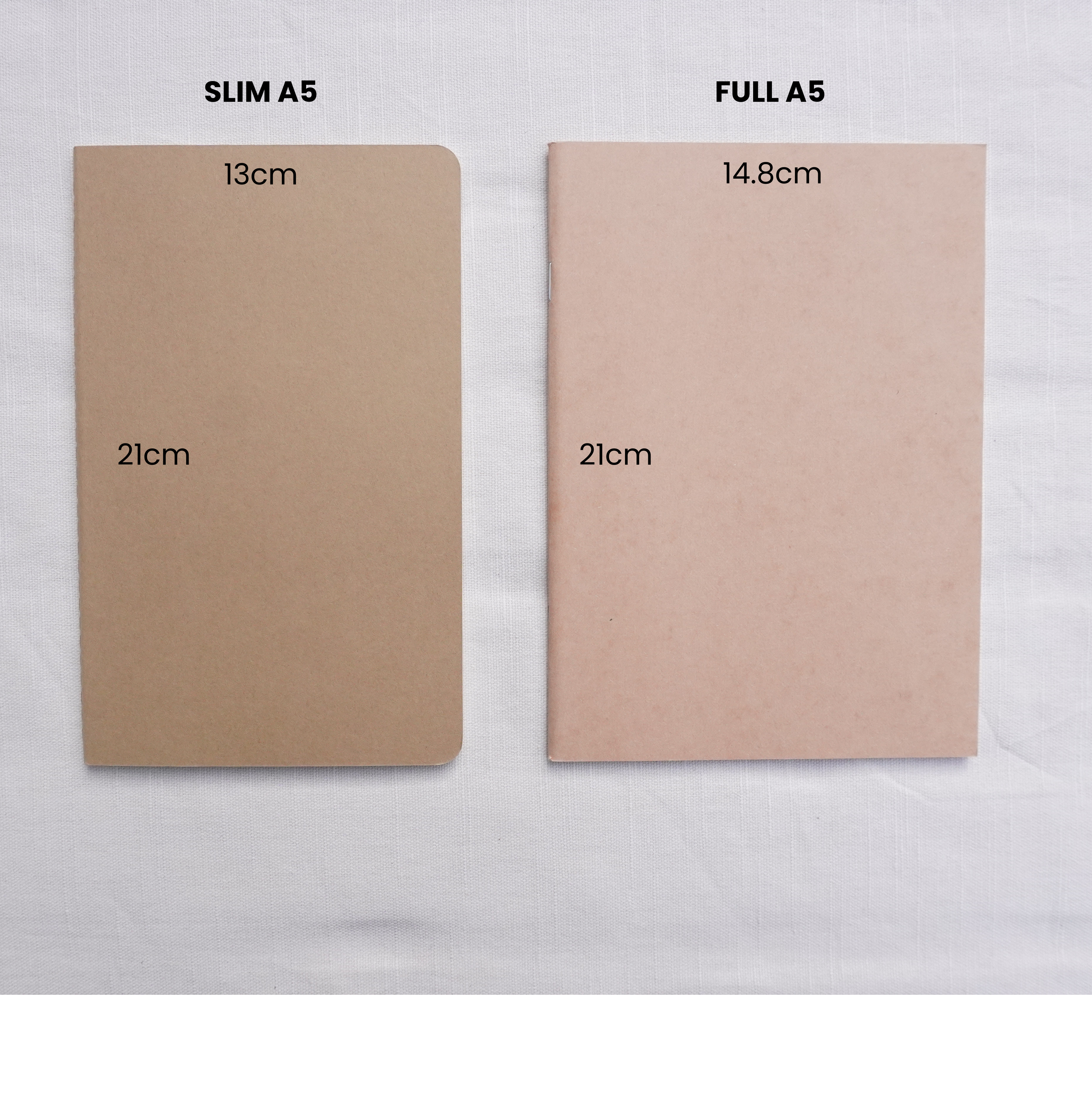 Slim A5 Leather Journal Set (Moleskine notebook)