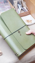 Artisan's Archive: CLARA - A5 Leather Journal Set (Green)