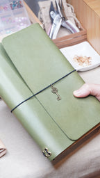 Artisan's Archive: CLARA - A5 Leather Journal Set (Green)